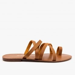 Fashion Focus Strappy Toe Hold Sandals