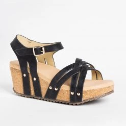 Refresh Strappy Woven Wedges Newest Arrivals
