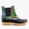 Nature Breeze Street Style Snake Print Duck Boots