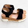 Soda Shoes Stretchy Cork Sole Sandals