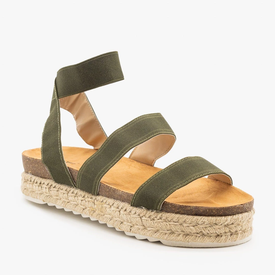 Nature Breeze Stretchy Espadrille Platform Sandals Newest Arrivals 9 Nature Breeze Stretchy Espadrille Platform Sandals Newest Arrivals