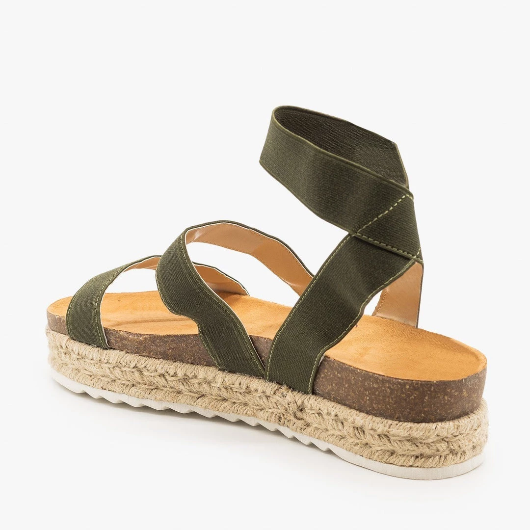 Nature Breeze Stretchy Espadrille Platform Sandals Newest Arrivals 8 Nature Breeze Stretchy Espadrille Platform Sandals Newest Arrivals