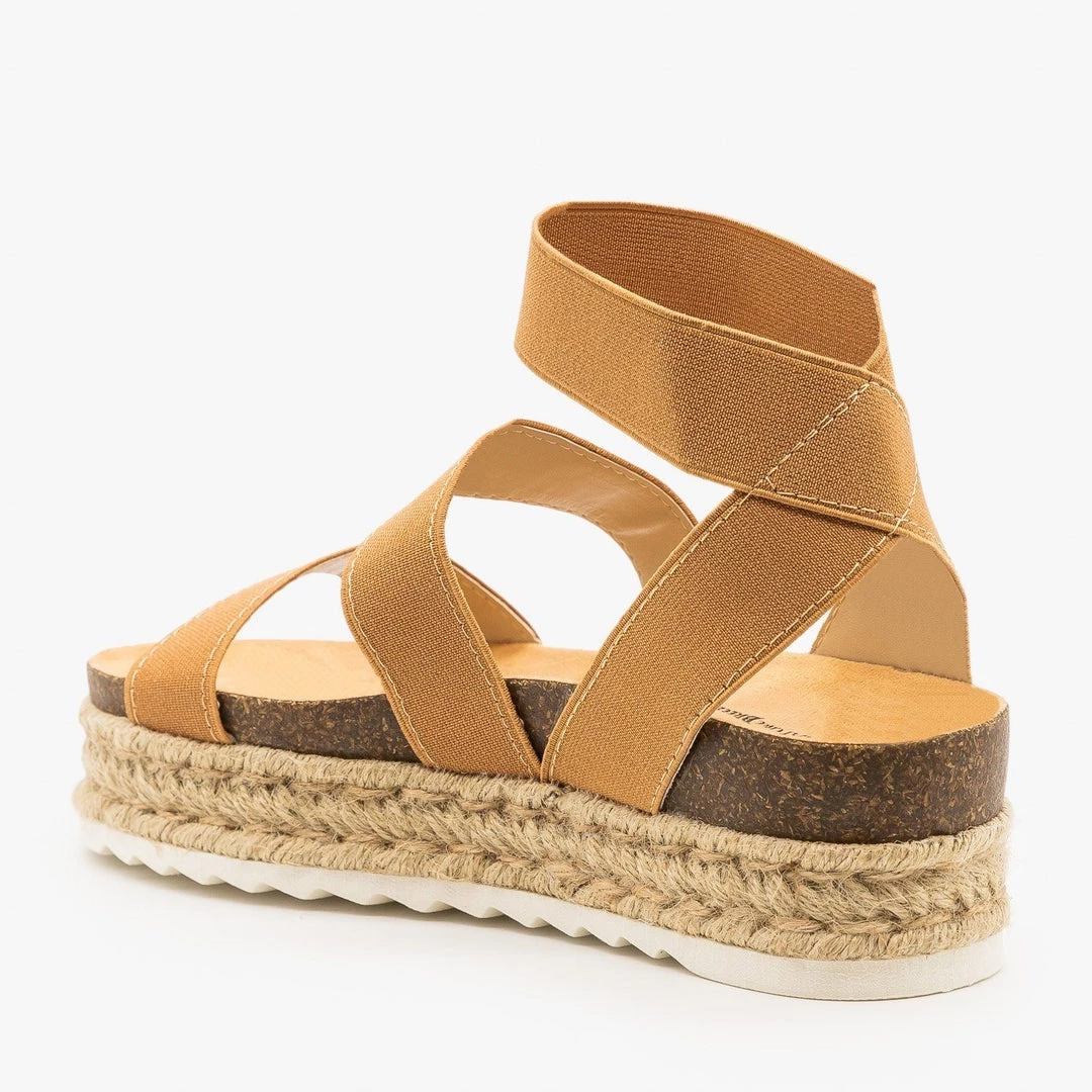 Nature Breeze Stretchy Espadrille Platform Sandals Newest Arrivals 11 Nature Breeze Stretchy Espadrille Platform Sandals Newest Arrivals
