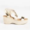 Qupid Shoes Newest Arrivals Stretchy Strap Espadrille Sandal Wedges