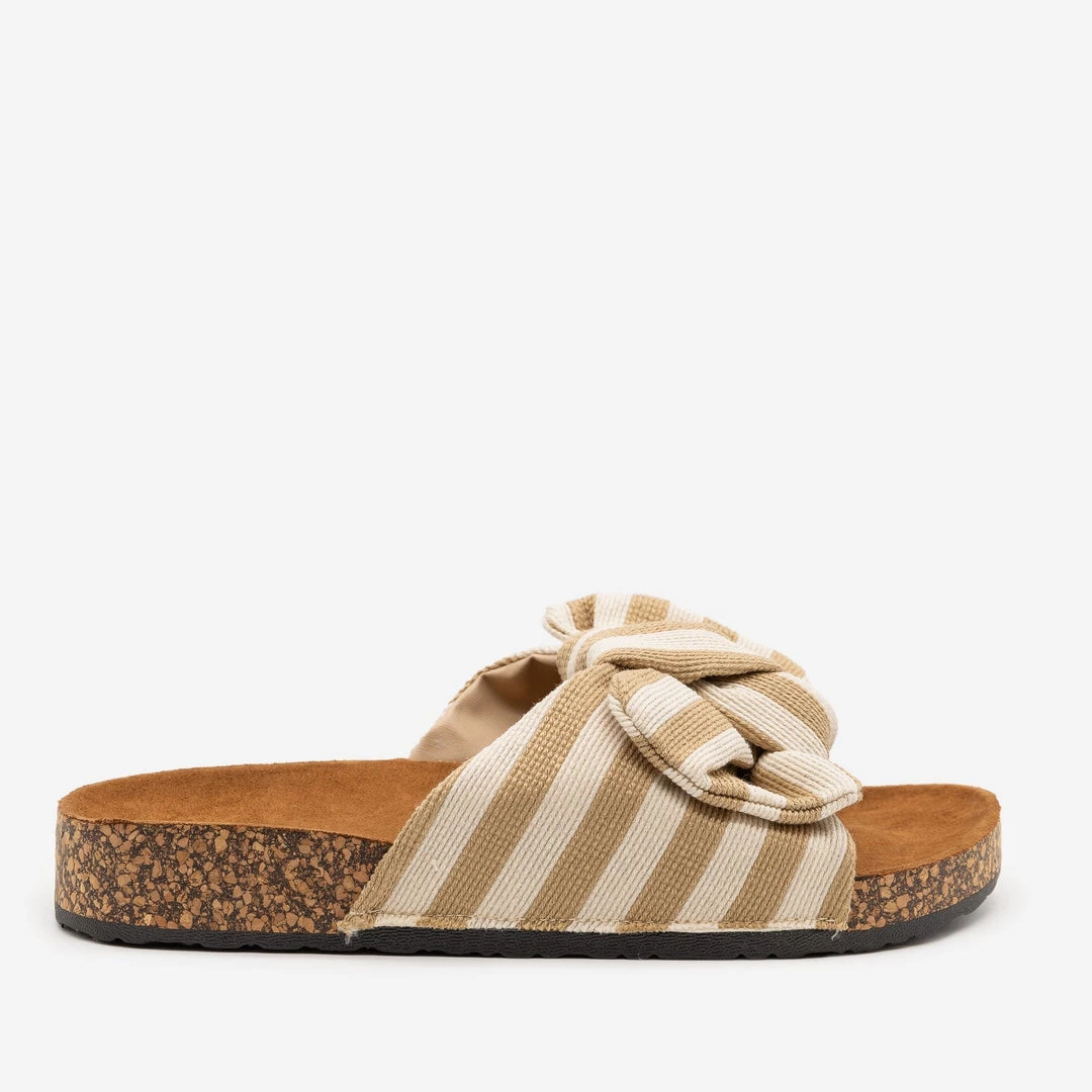 Mata Striped Cork Slides Newest Arrivals 4 Mata Striped Cork Slides Newest Arrivals