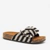 Mata Striped Cork Slides Newest Arrivals