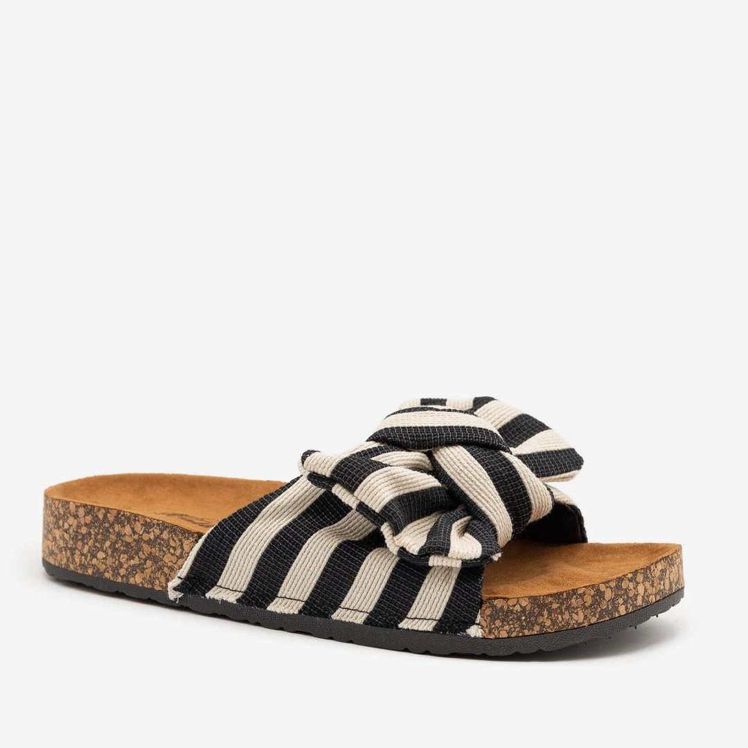 Mata Striped Cork Slides Newest Arrivals 1 Mata Striped Cork Slides Newest Arrivals