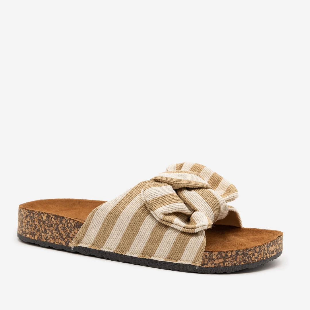 Mata Striped Cork Slides Newest Arrivals 5 Mata Striped Cork Slides Newest Arrivals