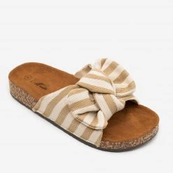 Mata Striped Cork Slides Newest Arrivals 11 Mata Striped Cork Slides Newest Arrivals