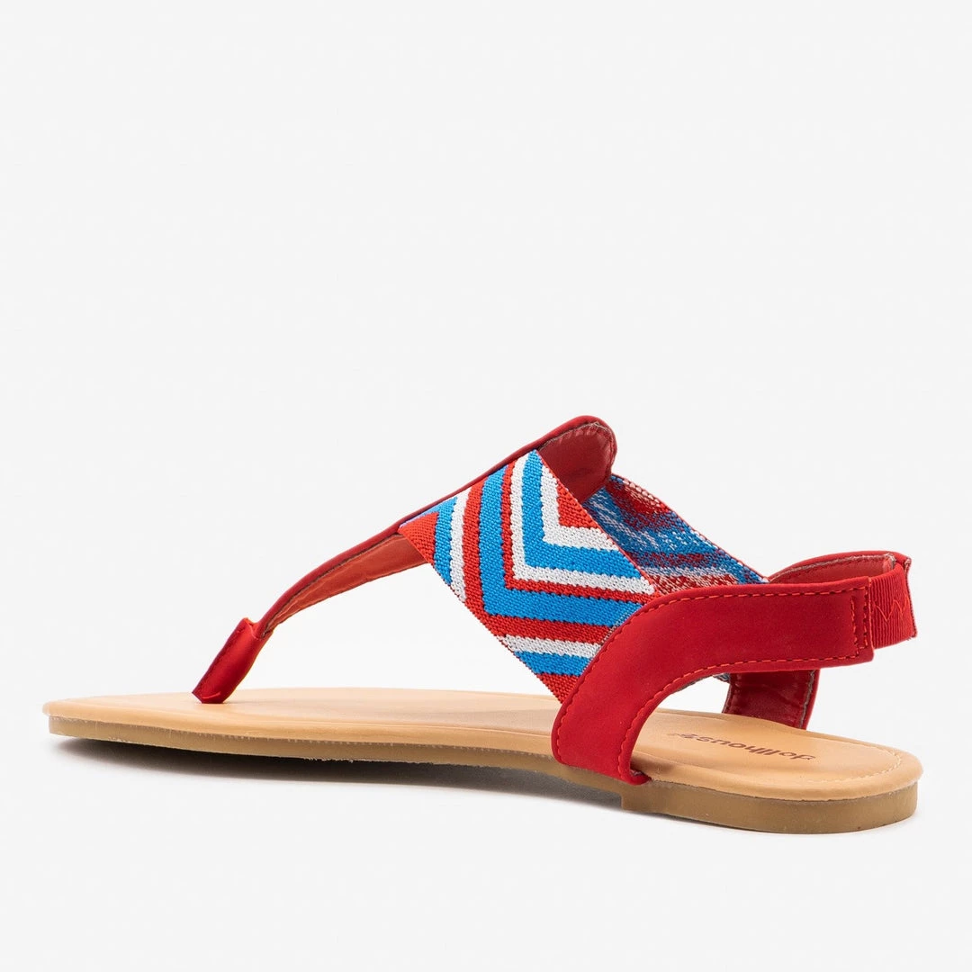 Dollhouse Shoes Striped Elastic Slingback Sandals 6 Dollhouse Shoes Striped Elastic Slingback Sandals