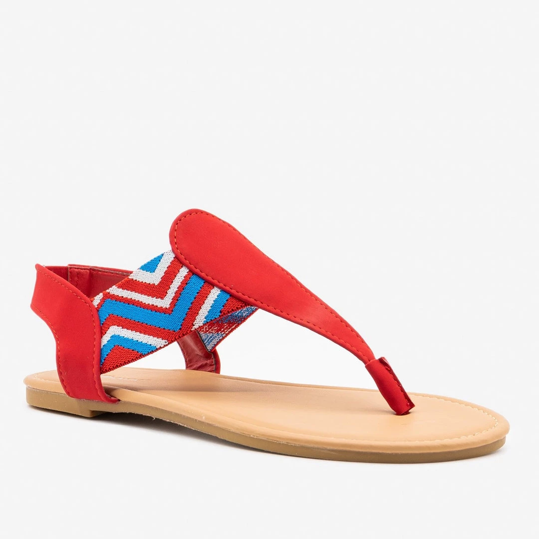 Dollhouse Shoes Striped Elastic Slingback Sandals 5 Dollhouse Shoes Striped Elastic Slingback Sandals