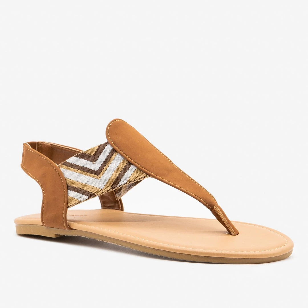 Dollhouse Shoes Striped Elastic Slingback Sandals 2 Dollhouse Shoes Striped Elastic Slingback Sandals