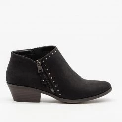 Soda Shoes Newest Arrivals Studded Accent Ankle Booties