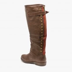 Refresh Newest Arrivals Studded Accent Riding Boots