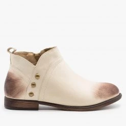 Mata Studded Burnished Toe Booties Newest Arrivals