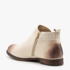 Mata Studded Burnished Toe Booties Newest Arrivals