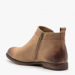 Mata Studded Burnished Toe Booties Newest Arrivals