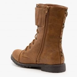 Glaze Studded Combat Boots Newest Arrivals