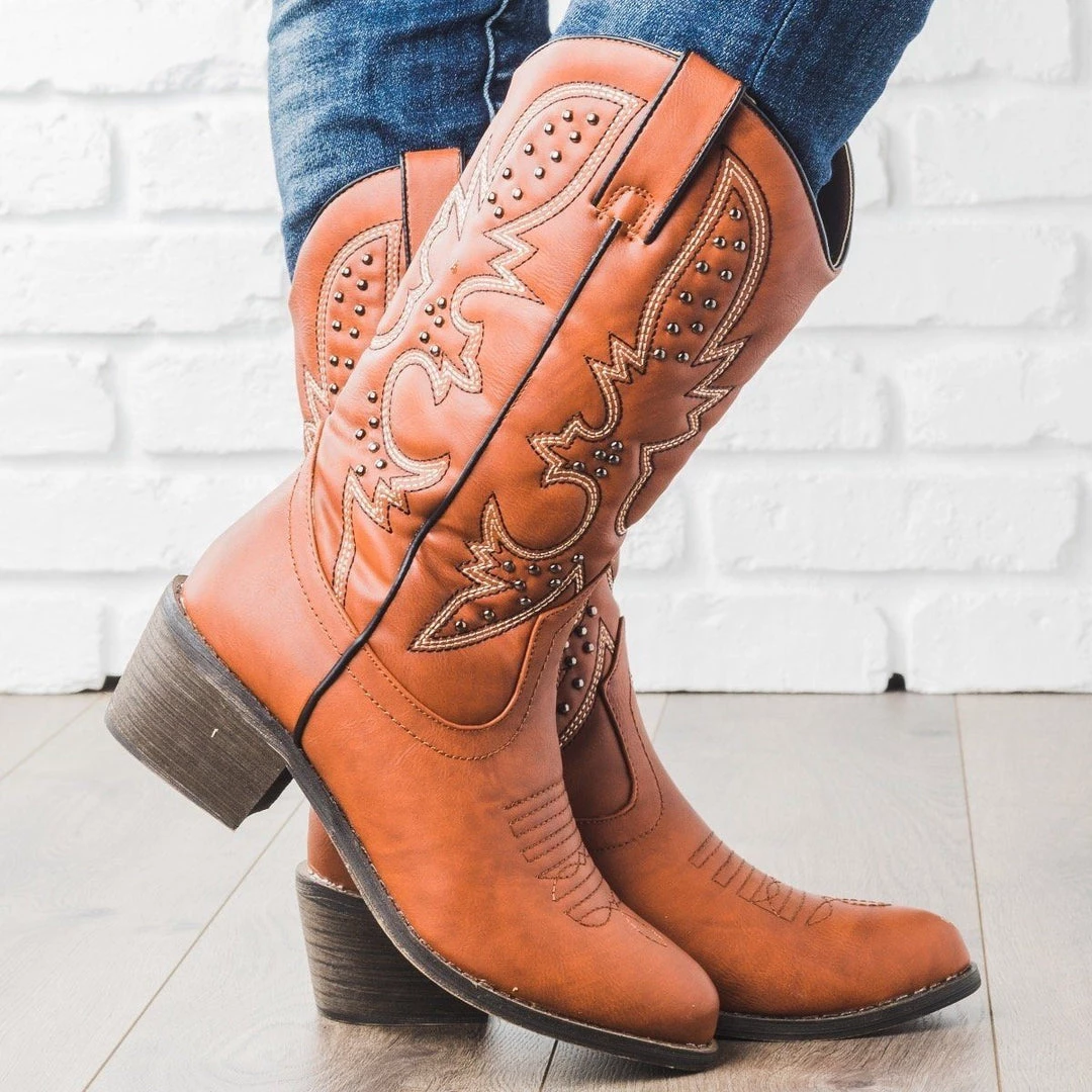 Dollhouse Shoes Studded Cowgirl Boots 5 Dollhouse Shoes Studded Cowgirl Boots