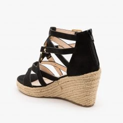 Soho Girls Studded Gladiator Espadrille Wedges