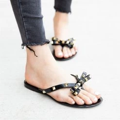 Weeboo Studded Jelly Bow Tie Sandals 17 Weeboo Studded Jelly Bow Tie Sandals