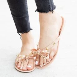 Weeboo Studded Jelly Bow Tie Sandals 12 Weeboo Studded Jelly Bow Tie Sandals