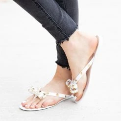 Weeboo Studded Jelly Bow Tie Sandals 14 Weeboo Studded Jelly Bow Tie Sandals