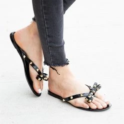 Weeboo Studded Jelly Bow Tie Sandals 16 Weeboo Studded Jelly Bow Tie Sandals