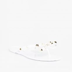 Weeboo Studded Jelly Bow Tie Sandals