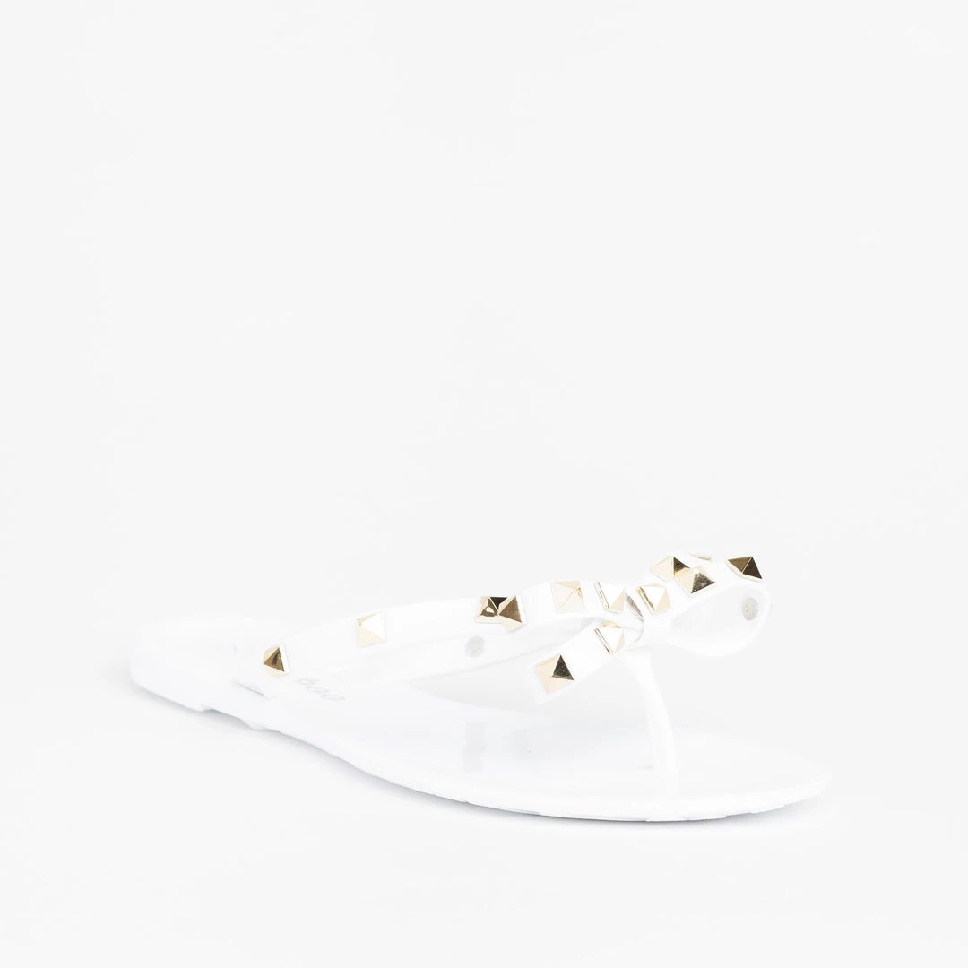 Weeboo Studded Jelly Bow Tie Sandals 2 Weeboo Studded Jelly Bow Tie Sandals