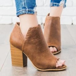 Soda Shoes Newest Arrivals Studded Peep Toe Bootie 10 Soda Shoes Newest Arrivals Studded Peep Toe Bootie