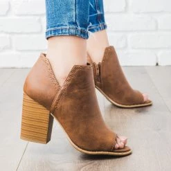 Soda Shoes Newest Arrivals Studded Peep Toe Bootie 11 Soda Shoes Newest Arrivals Studded Peep Toe Bootie