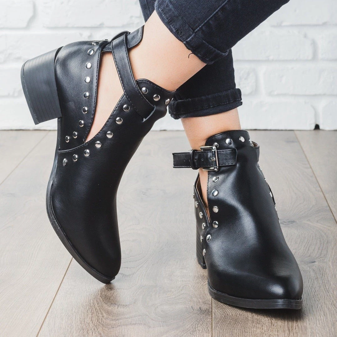 Qupid Shoes Studded Rocker Booties Newest Arrivals 1 Qupid Shoes Studded Rocker Booties Newest Arrivals