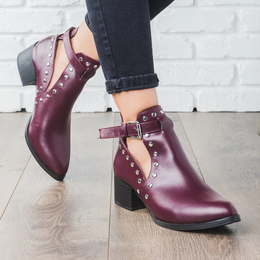 Qupid Shoes Studded Rocker Booties Newest Arrivals 4 Qupid Shoes Studded Rocker Booties Newest Arrivals