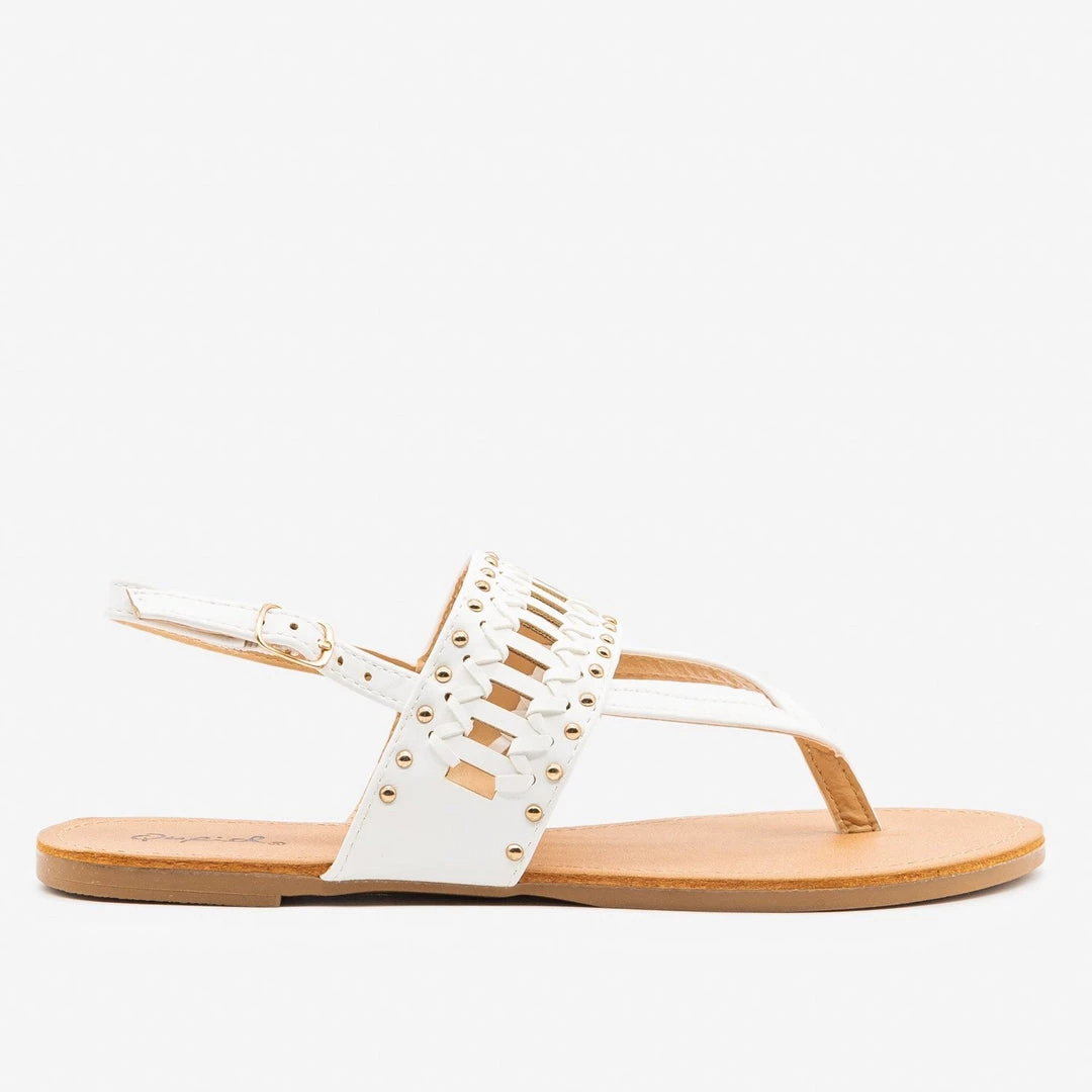 Qupid Shoes Studded Simple Slingback Sandals Newest Arrivals 7 Qupid Shoes Studded Simple Slingback Sandals Newest Arrivals