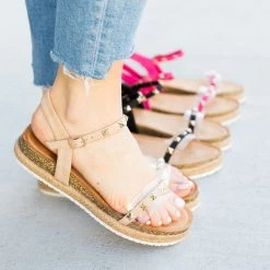 Nature Breeze Studded Strappy Espadrille Sandals 19 Nature Breeze Studded Strappy Espadrille Sandals