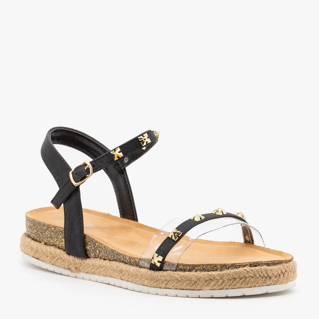 Nature Breeze Studded Strappy Espadrille Sandals 8 Nature Breeze Studded Strappy Espadrille Sandals