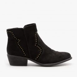 Bamboo Shoes Studded Western-Style Booties FINAL SALE Newest Arrivals
