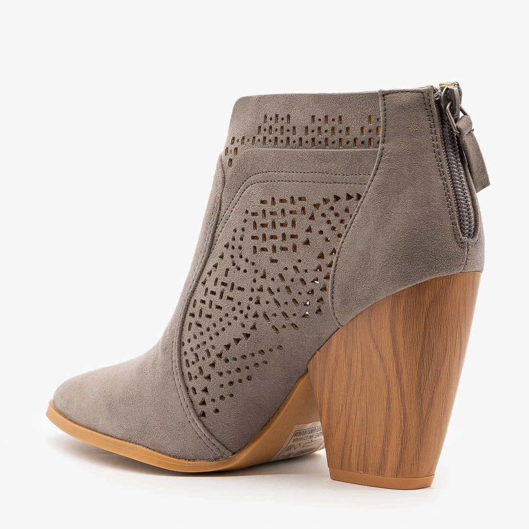 Qupid Shoes Stunning Laser Cut Booties Newest Arrivals 9 Qupid Shoes Stunning Laser Cut Booties Newest Arrivals