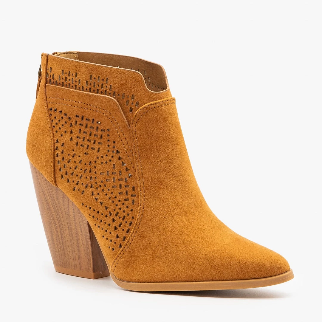 Qupid Shoes Stunning Laser Cut Booties Newest Arrivals 3 Qupid Shoes Stunning Laser Cut Booties Newest Arrivals