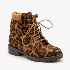 Mata Newest Arrivals Animal Print Sturdy Essential Boots
