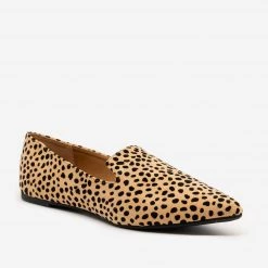 Qupid Shoes Stylish Leopard Print Flats