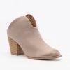 Qupid Shoes Stylish Mule Western Ankle Booties