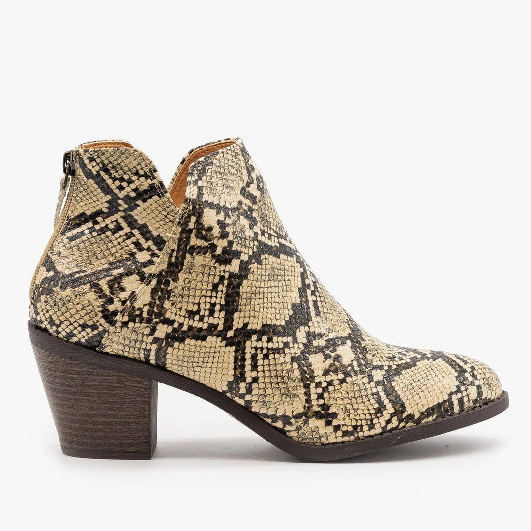 Mata Newest Arrivals Stylish Snake Print Booties 1 Mata Newest Arrivals Stylish Snake Print Booties