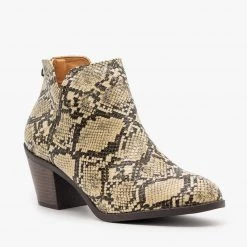 Mata Newest Arrivals Stylish Snake Print Booties 5 Mata Newest Arrivals Stylish Snake Print Booties
