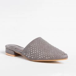 Beast Shoes Stylish Studded Mule Flats Newest Arrivals