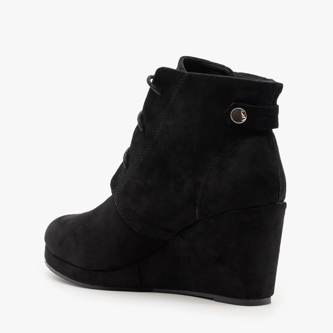 Chase & Chloe Stylish Wedge Heel Ankle Booties FINAL SALE 9 Chase & Chloe Stylish Wedge Heel Ankle Booties FINAL SALE