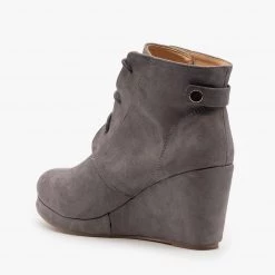 Chase & Chloe Stylish Wedge Heel Ankle Booties FINAL SALE 16 Chase & Chloe Stylish Wedge Heel Ankle Booties FINAL SALE