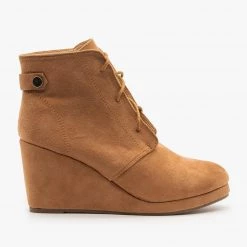 Chase & Chloe Stylish Wedge Heel Ankle Booties FINAL SALE 11 Chase & Chloe Stylish Wedge Heel Ankle Booties FINAL SALE