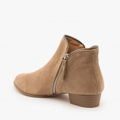 Shoetopia Newest Arrivals Stylish Zipper Ankle Booties FINAL SALE